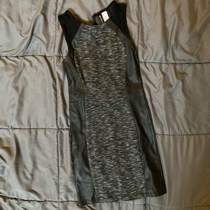 Mixed media little black dress